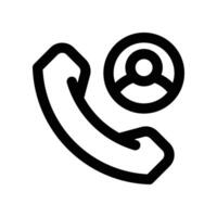 phone call icon. line icon for your website, mobile, presentation, and logo design. vector