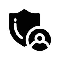 employee protection icon. glyph icon for your website, mobile, presentation, and logo design. vector