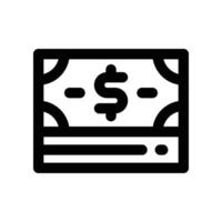 dinero icono. línea icono para tu sitio web, móvil, presentación, y logo diseño. vector