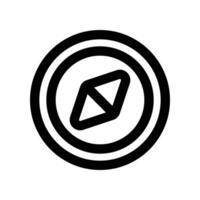 compass icon. line icon for your website, mobile, presentation, and logo design. vector