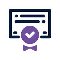 certificado icono. mezclado icono para tu sitio web, móvil, presentación, y logo diseño. vector