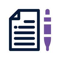 contract icon. mixed icon for your website, mobile, presentation, and logo design. vector