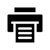 printer icon. glyph icon for your website, mobile, presentation, and logo design. vector