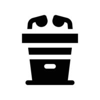 podium icon. glyph icon for your website, mobile, presentation, and logo design. vector