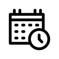 deadline icon. line icon for your website, mobile, presentation, and logo design. vector