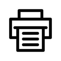 printer icon. line icon for your website, mobile, presentation, and logo design. vector