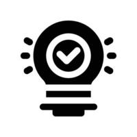 idea icon. glyph icon for your website, mobile, presentation, and logo design. vector