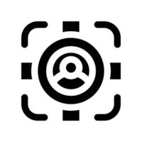 target audience icon. glyph icon for your website, mobile, presentation, and logo design. vector