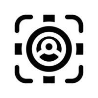 target audience icon. glyph icon for your website, mobile, presentation, and logo design. vector