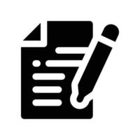 contract icon. glyph icon for your website, mobile, presentation, and logo design. vector