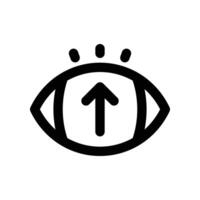 vision icon. line icon for your website, mobile, presentation, and logo design. vector