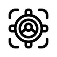 target audience icon. line icon for your website, mobile, presentation, and logo design. vector