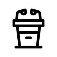 podium icon. line icon for your website, mobile, presentation, and logo design. vector
