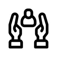 customer icon. line icon for your website, mobile, presentation, and logo design. vector