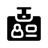 id card icon. glyph icon for your website, mobile, presentation, and logo design. vector