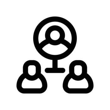 manager icon. line icon for your website, mobile, presentation, and logo design. vector