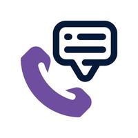 phone call icon. dual tone icon for your website, mobile, presentation, and logo design. vector