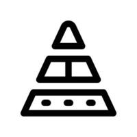pyramid icon. line icon for your website, mobile, presentation, and logo design. vector