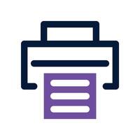 printer icon. dual tone icon for your website, mobile, presentation, and logo design. vector