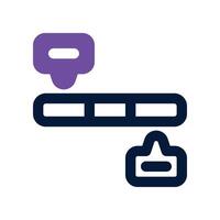 timeline icon. dual tone icon for your website, mobile, presentation, and logo design. vector