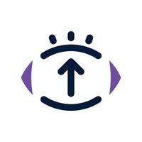 vision icon. dual tone icon for your website, mobile, presentation, and logo design. vector