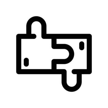 puzzle icon. line icon for your website, mobile, presentation, and logo design. vector