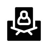 email icon. glyph icon for your website, mobile, presentation, and logo design. vector