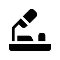 microphone conference icon. glyph icon for your website, mobile, presentation, and logo design. vector