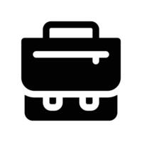 briefcase icon. glyph icon for your website, mobile, presentation, and logo design. vector