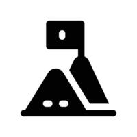 goal icon. glyph icon for your website, mobile, presentation, and logo design. vector