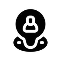 location icon. glyph icon for your website, mobile, presentation, and logo design. vector