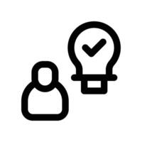 idea icon. line icon for your website, mobile, presentation, and logo design. vector