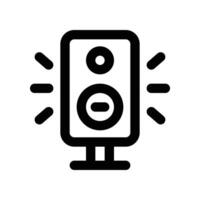 sound speaker icon. line icon for your website, mobile, presentation, and logo design. vector