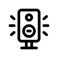 sound speaker icon. line icon for your website, mobile, presentation, and logo design. vector