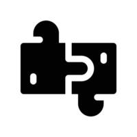 puzzle icon. glyph icon for your website, mobile, presentation, and logo design. vector