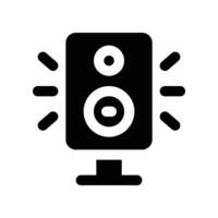 sound speaker icon. glyph icon for your website, mobile, presentation, and logo design. vector