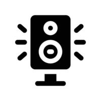 sound speaker icon. glyph icon for your website, mobile, presentation, and logo design. vector