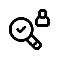 search icon. line icon for your website, mobile, presentation, and logo design. vector