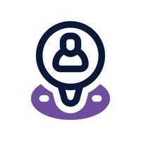 location icon. dual tone icon for your website, mobile, presentation, and logo design. vector