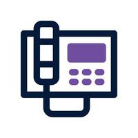 telephone icon. dual tone icon for your website, mobile, presentation, and logo design. vector