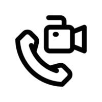 call icon. line icon for your website, mobile, presentation, and logo design. vector
