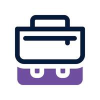 briefcase icon. dual tone icon for your website, mobile, presentation, and logo design. vector