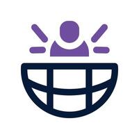 global work icon. dual tone icon for your website, mobile, presentation, and logo design. vector