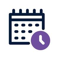 calendar icon. dual tone icon for your website, mobile, presentation, and logo design. vector