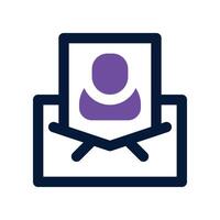 email icon. dual tone icon for your website, mobile, presentation, and logo design. vector