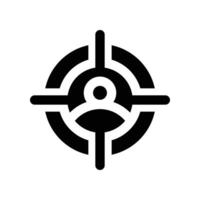 target audience icon. glyph icon for your website, mobile, presentation, and logo design. vector