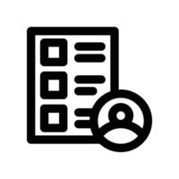 task icon. line icon for your website, mobile, presentation, and logo design. vector