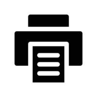 printer icon. glyph icon for your website, mobile, presentation, and logo design. vector
