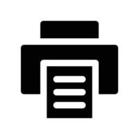 printer icon. glyph icon for your website, mobile, presentation, and logo design. vector