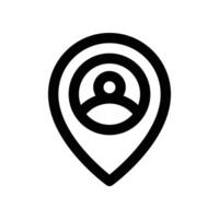 location icon. line icon for your website, mobile, presentation, and logo design. vector